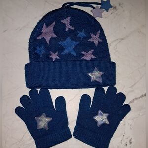 Vintage Harry Potter Children's Teal Hedwig Linticular Winter Hat & Gloves